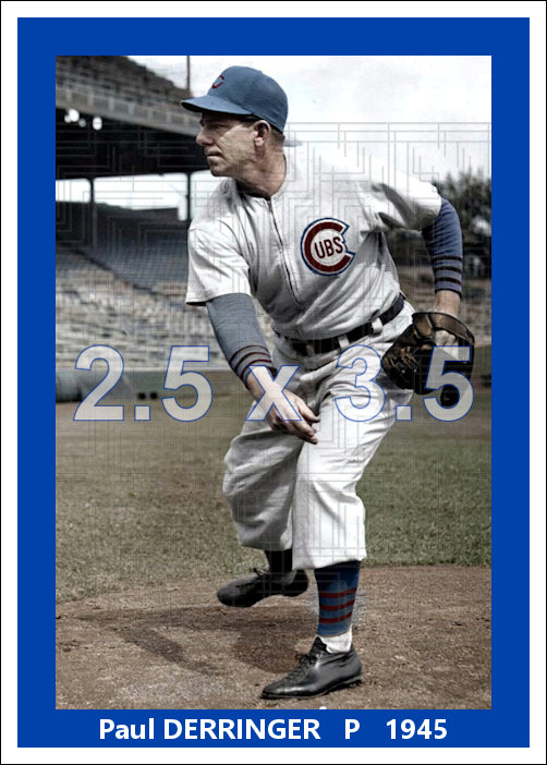 Paul Derringer - 1945 Chicago Cubs - choose a size & style