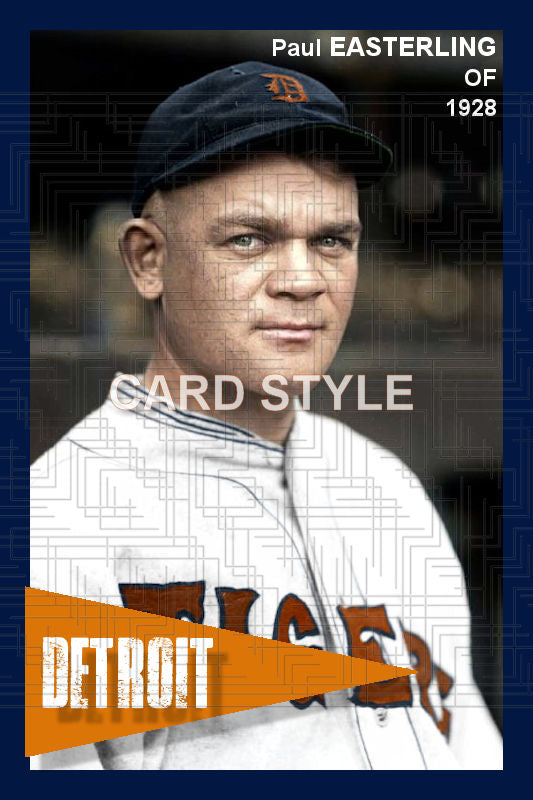 Paul Easterling - 1928 Detroit Tigers - choose a size & style