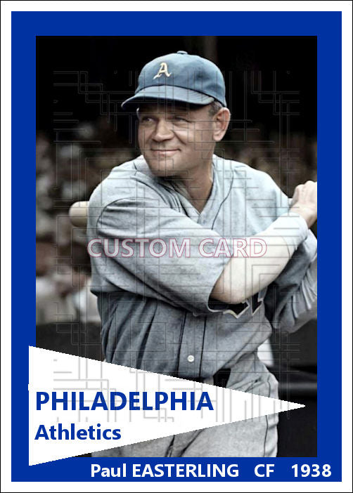 Paul Easterling - 1938 Philadelphia Athletics - choose a size & style