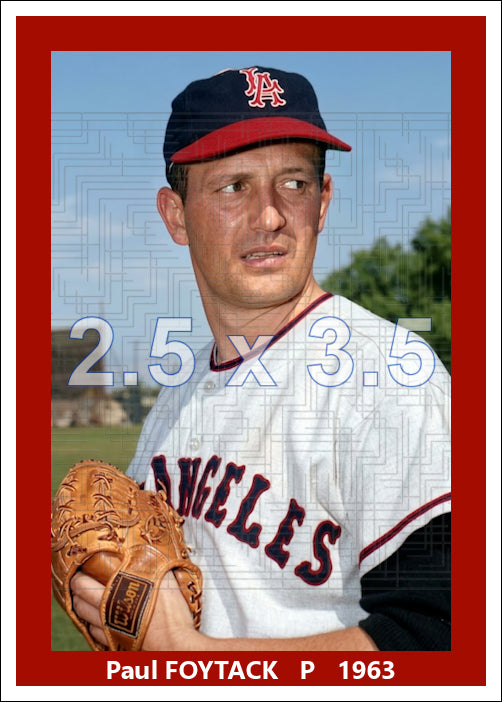 Paul Foytack - 1963 Los Angeles Angels - choose a size & style