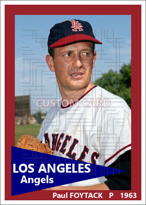 Paul Foytack - 1963 Los Angeles Angels - choose a size & style