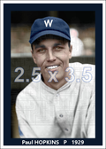 Paul Hopkins - 1929 Washington Senators - choose a size & style