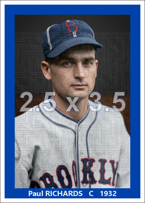 Paul Richards - 1932 Brooklyn Dodgers - choose a size & style