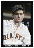 Paul Richards - 1933-34 New York Giants - choose a size & style