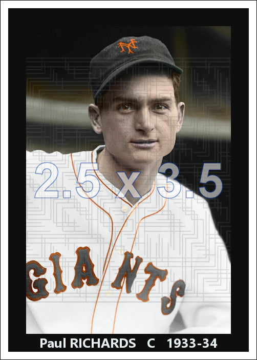 Paul Richards - 1933-34 New York Giants - choose a size & style