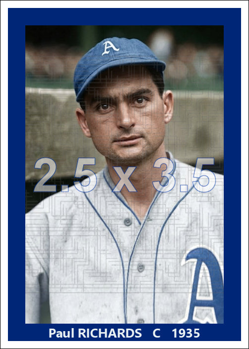 Paul Richards - 1935 Philadelphia Athletics - choose a size & style