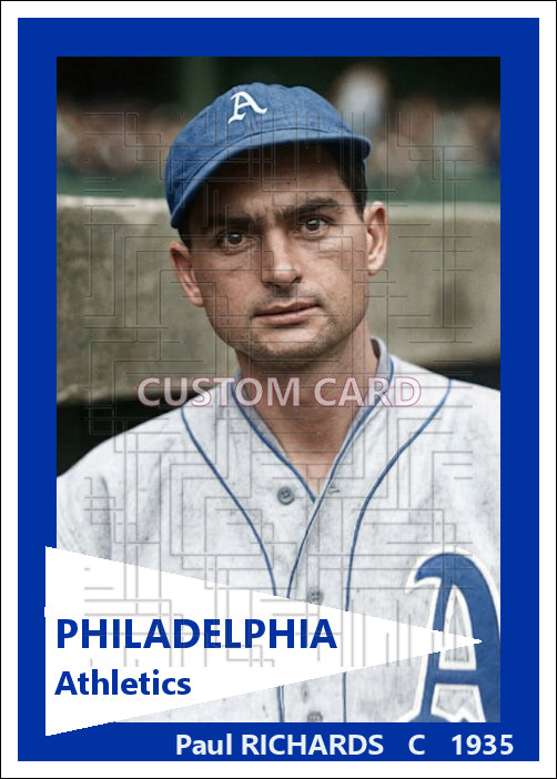 Paul Richards - 1935 Philadelphia Athletics - choose a size & style