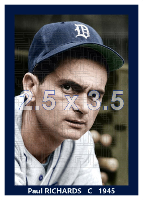 Paul Richards - 1945 Detroit Tigers - choose a size & style