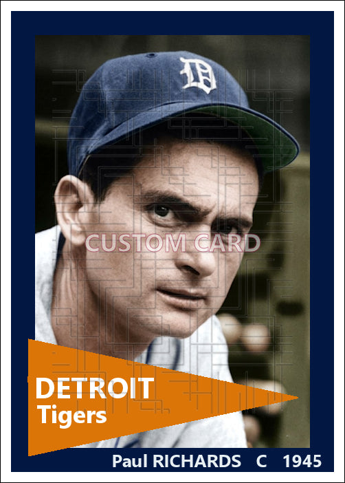 Paul Richards - 1945 Detroit Tigers - choose a size & style