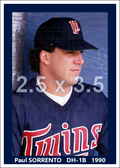 Paul Sorrento - 1990 Minnesota Twins - choose a size & style