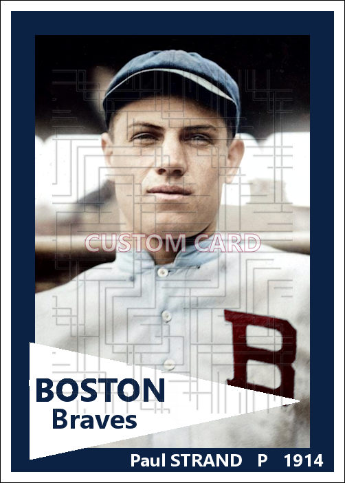 Paul Strand - 1914 Boston Braves - choose a size & style