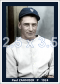 Paul Zahniser - 1924 Washington Senators - choose a size & style