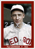 Paul Zahniser - 1925 Boston Red Sox - choose a size & style