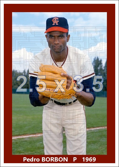 Pedro Borbon - 1969 California Angels - choose a size & style