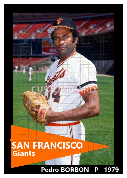 Pedro Borbon - 1979 San Francisco Giants - choose a size & style