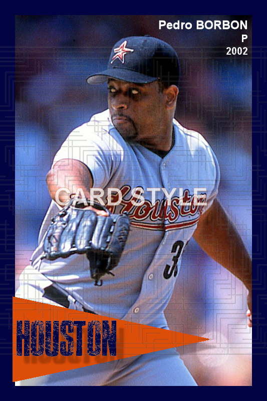 Pedro Borbon - 2002 Houston Astros - choose a size & style