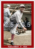 Pedro Dibut - 1924 Cincinnati Reds - choose a size & style