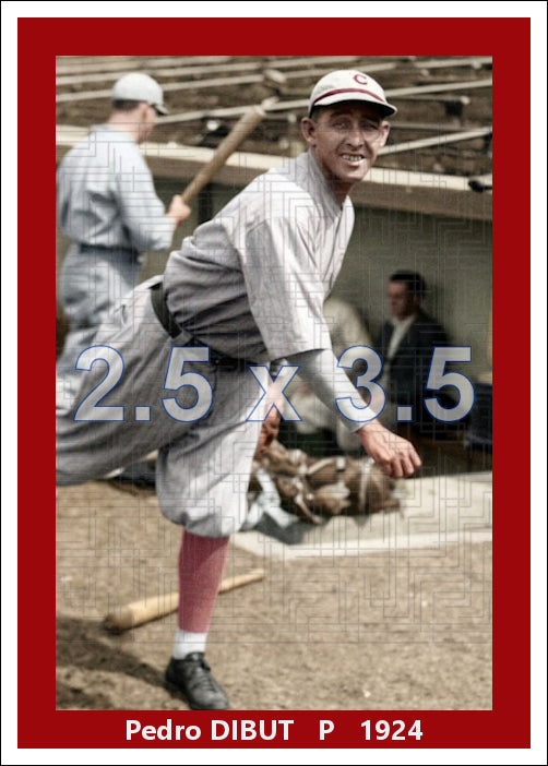 Pedro Dibut - 1924 Cincinnati Reds - choose a size & style