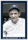 Pee-Wee Wanninger - 1925 New York Yankees - choose a size & style