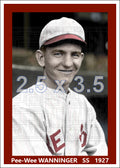 Pee-Wee Wanninger - 1927 Boston Red Sox - choose a size & style