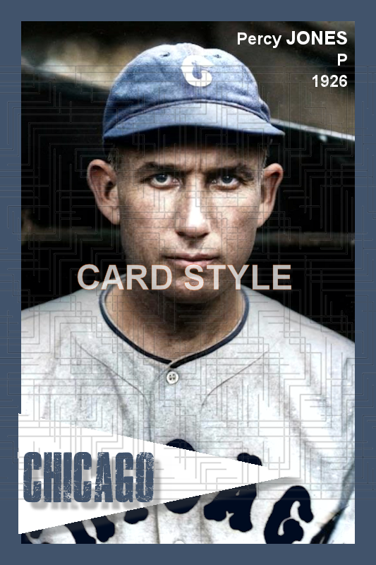 Percy Jones - 1926 Chicago Cubs - choose a size & style