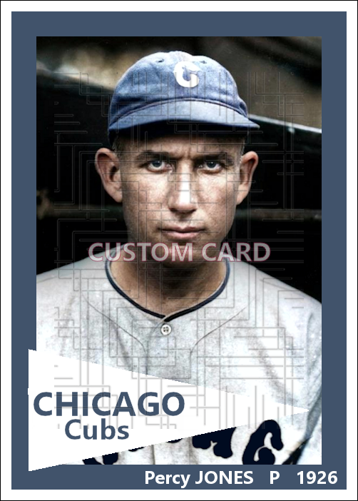 Percy Jones - 1926 Chicago Cubs - choose a size & style