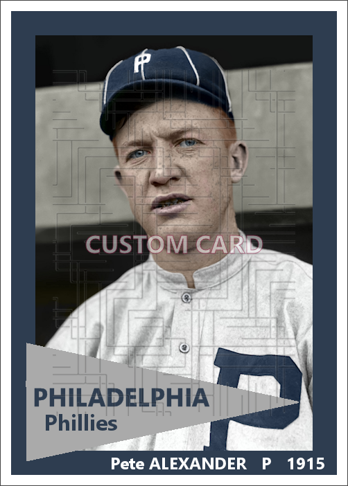 Pete Alexander - 1915 Philadelphia Phillies - choose a size & style