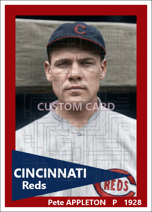 Pete Appleton - 1928 Cincinnati Reds - choose a size & style