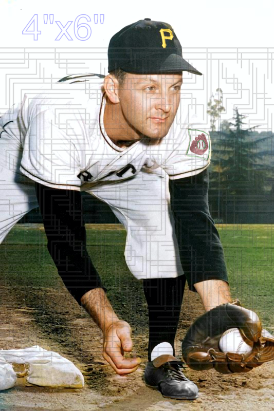 Pete Castiglione - 1951 Pittsburgh Pirates - choose a size & style