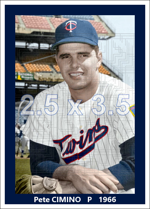 Pete Cimino - 1966 Minnesota Twins - choose a size & style
