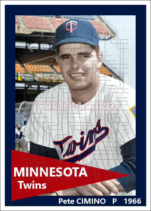 Pete Cimino - 1966 Minnesota Twins - choose a size & style