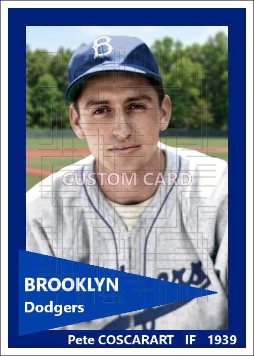 Pete Coscarart - 1939 Brooklyn Dodgers - choose a size & style