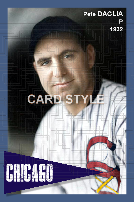 Pete Daglia - 1932 Chicago White Sox - choose a size & style