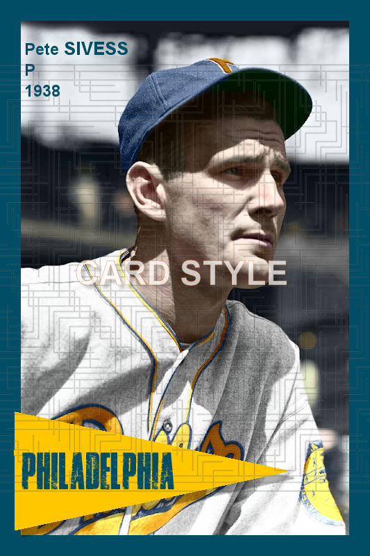 Pete Sivess - 1938 Philadelphia Phillies - choose a size & style