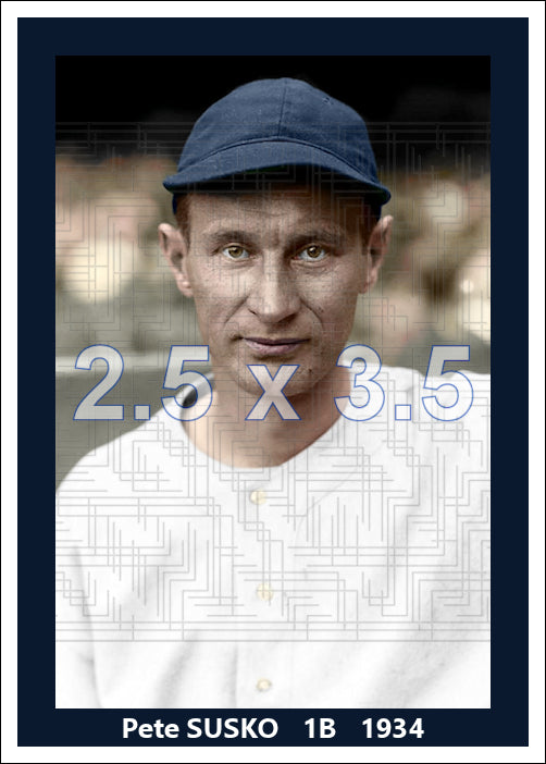 Pete Susko - 1934 Washington Senators - choose a size & style