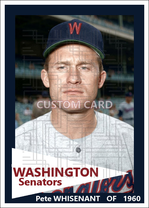 Pete Whisenant - 1960 Washington Senators - choose a size & style