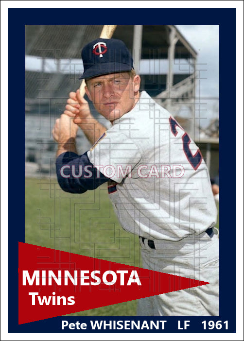 Pete Whisenant - 1961 Minnesota Twins - choose a size & style