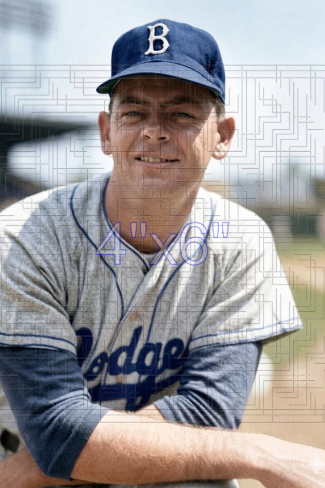 Pete Wojey - 1954 Brooklyn Dodgers - choose a size & style