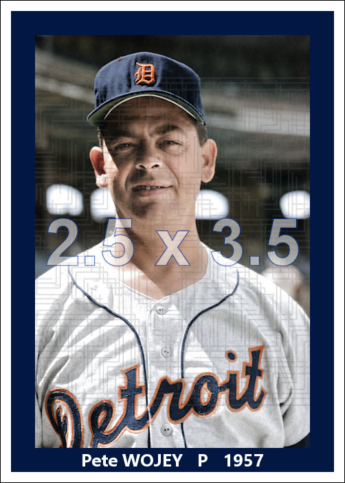 Pete Wojey - 1957 Detroit Tigers - choose a size & style