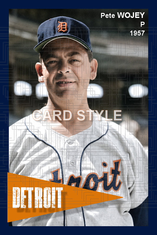 Pete Wojey - 1957 Detroit Tigers - choose a size & style