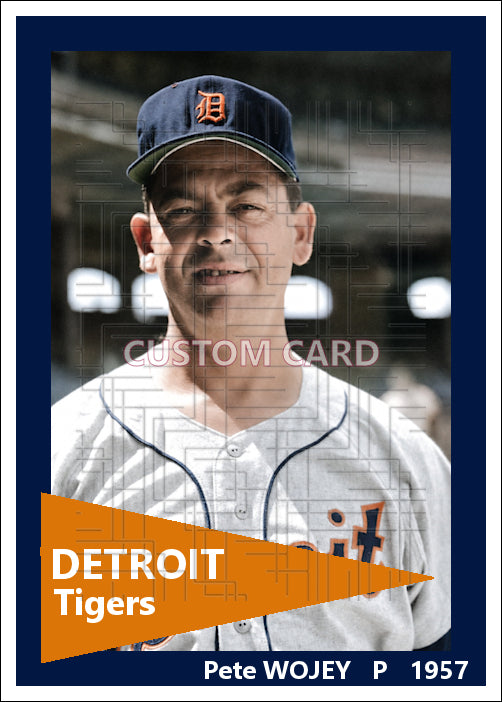 Pete Wojey - 1957 Detroit Tigers - choose a size & style