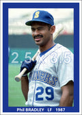 Phil Bradley - 1987 Seattle Mariners - choose a size & style