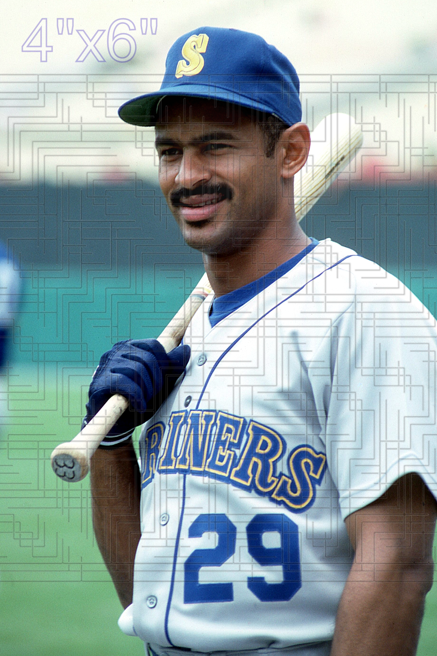 Phil Bradley - 1987 Seattle Mariners - choose a size & style