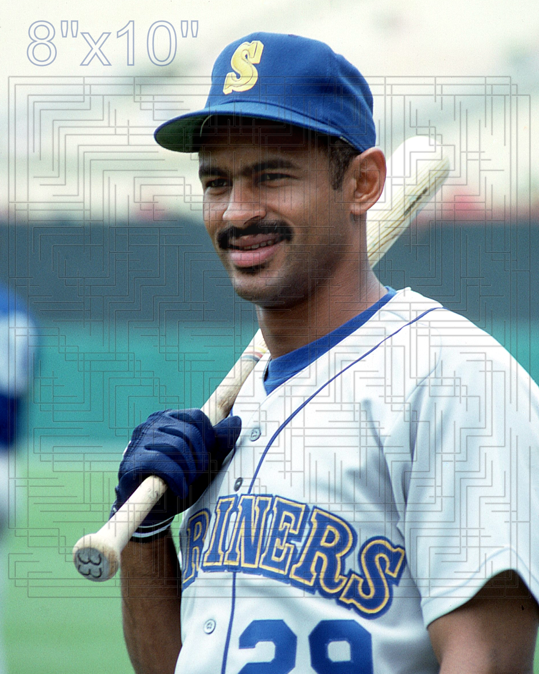 Phil Bradley - 1987 Seattle Mariners - choose a size & style