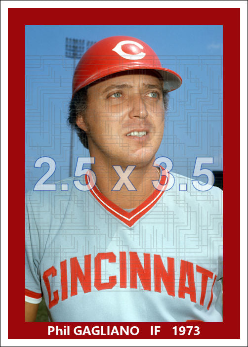 Phil Gagliano - 1973 Cincinnati Reds - choose a size & style