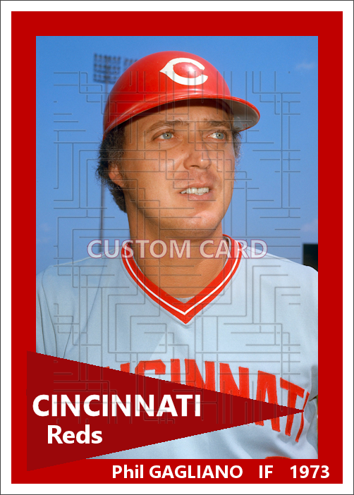 Phil Gagliano - 1973 Cincinnati Reds - choose a size & style