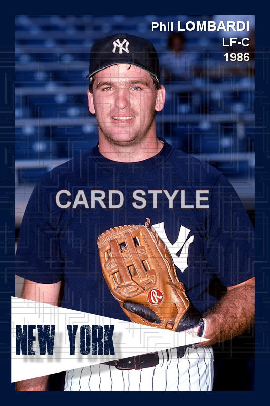 Phil Lombardi - 1986 New York Yankees - choose a size & style