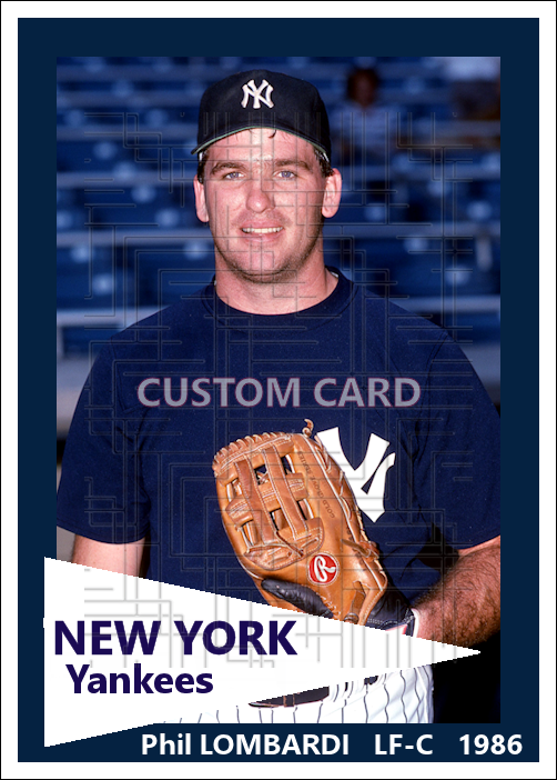 Phil Lombardi - 1986 New York Yankees - choose a size & style