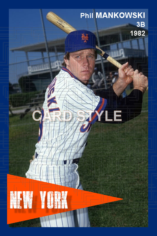 Phil Mankowski - 1982 New York Mets - choose a size & style