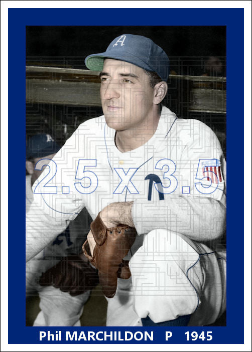 Phil Marchildon - 1945 Philadelphia Athletics - choose a size & style